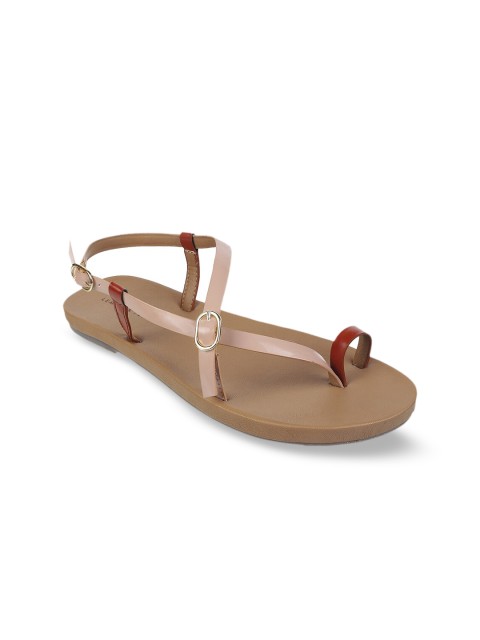 

LEMON & PEPPER Women Pink Solid One Toe Flats