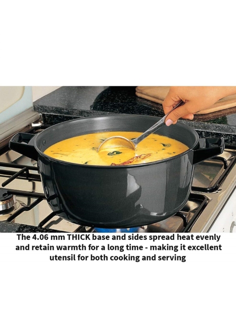 

Hawkins Black Futura Hard Anodised Cook-N-Serve Bowl 3 Ltr