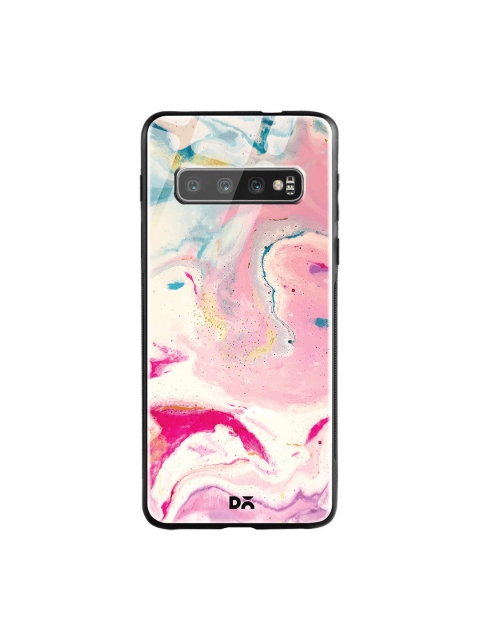 

DailyObjects Pink & Cream-Coloured Shades Of Marble Samsung Galaxy S10 Glass Case