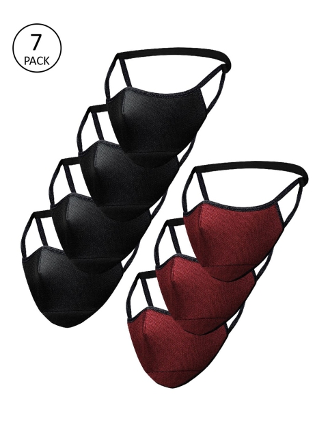 

Impulse Unisex 7 Pcs 4-Ply Outdoor Reusable Masks With Add-On Filter, Multi