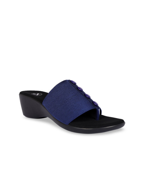 

Sole To Soul Women Blue Solid Wedges
