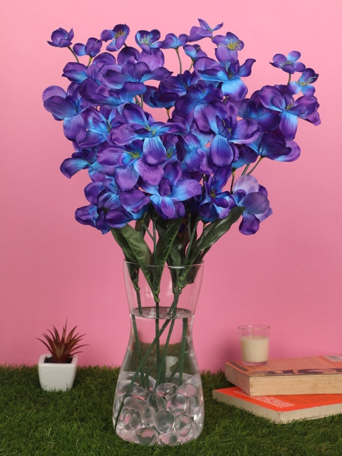 

PolliNation Blue Set of 5 Rich Artificial Orchid Flowers
