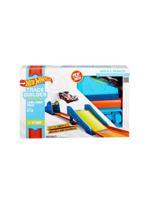 

Hot Wheels Kids Blue & Orange-Colored Track Builder Unlimited Long Jump Pack
