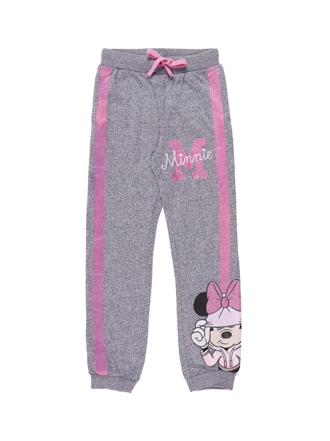 

Pantaloons Junior Girls Grey Printed Straight-Fit Joggers