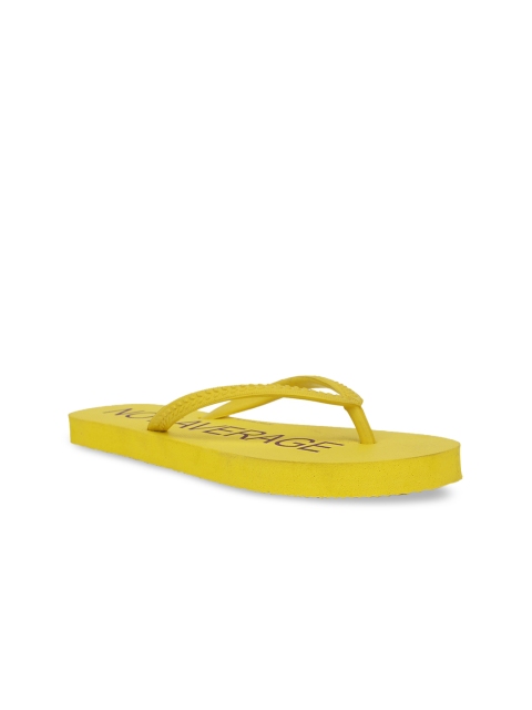 

Bata Women Yellow Solid Thong Flip-Flops