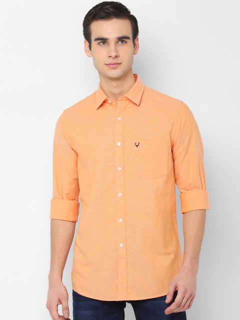 

Allen Solly Men Orange Slim Fit Solid Casual Shirt
