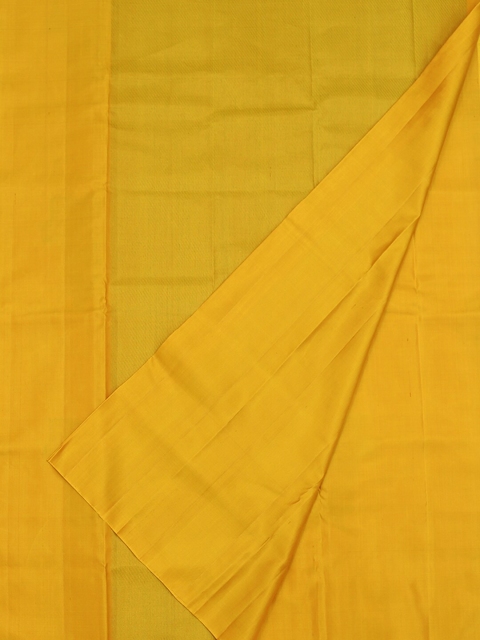 

Pothys Yellow Solid Pure Silk Saree