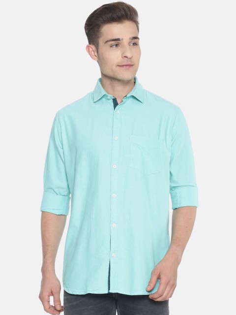 

Campus Sutra Men Blue Classic Regular Fit Solid Casual Shirt