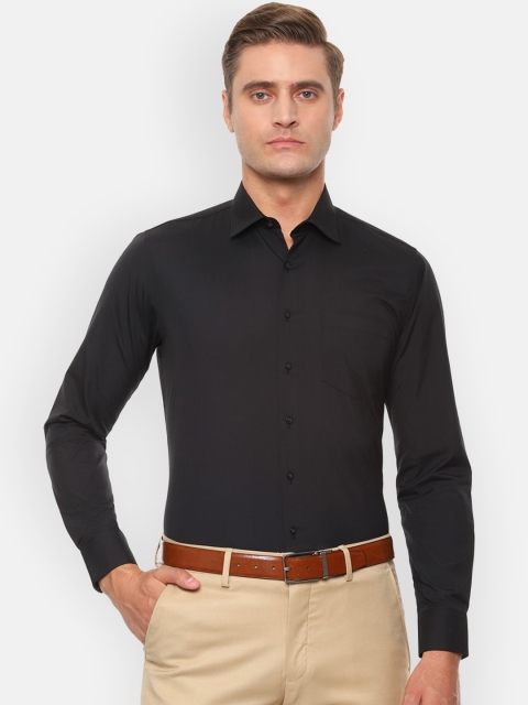 

Van Heusen Men Black Slim Fit Solid Formal Shirt