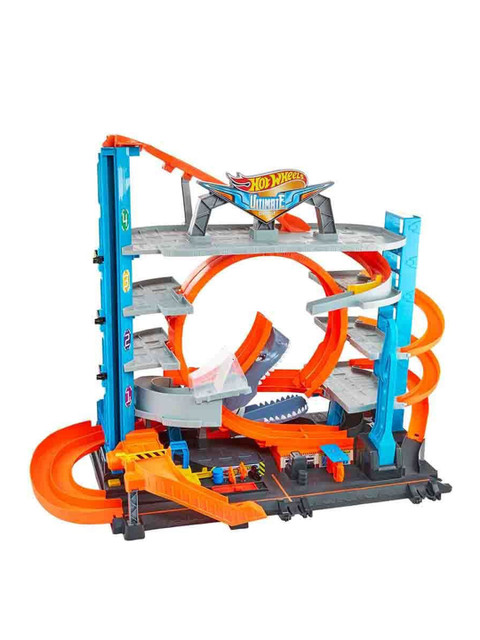

Hot Wheels Kids Orange & Blue Ultimate Garage Race Track Playset