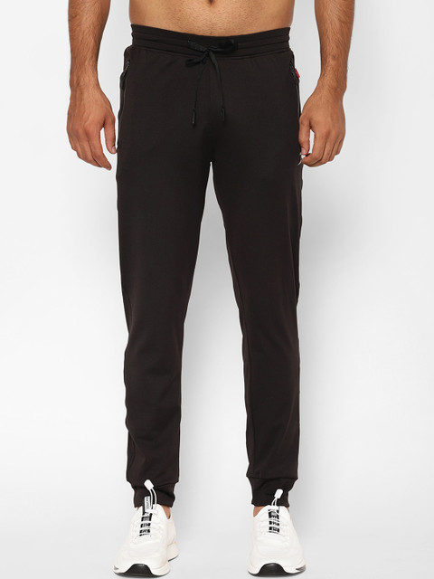 

SAPPER Men Black Solid Slim-Fit Joggers