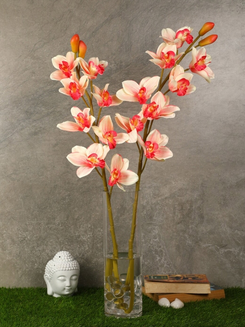 

PolliNation Peach Set of 2 Radiant Artificial Orchid Flowers