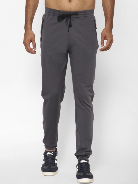 

SAPPER Men Grey Solid Slim-Fit Joggers