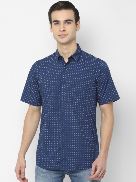 

Allen Solly Men Blue & Off-White Slim Fit Printed Casual Shirt