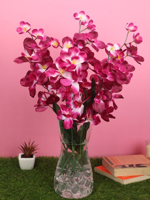 

PolliNation Set Of 5 Purple Rich Artificial Orchid Flowers