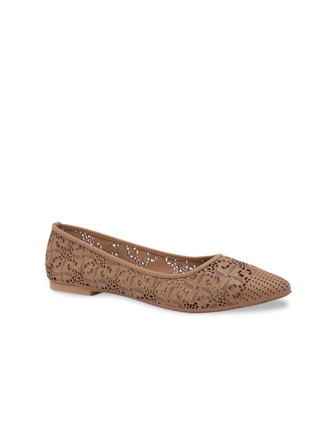 

Rocia Women Beige Textured Ballerinas