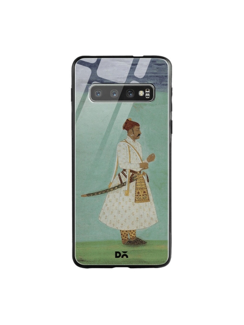 

DailyObjects Green & Blue Rajput Warrior Full Samsung Galaxy S10 Glass Case