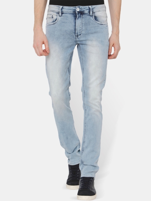 

Rex Straut Jeans Men Blue Slim Fit Mid-Rise Clean Look Jeans