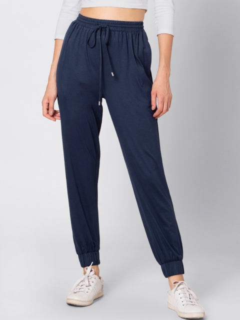 

FabAlley Women Blue Regular Fit Solid Joggers