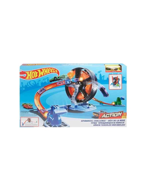 

Hot Wheels Kids Blue & Orange Spinwheel Challenge Play Set