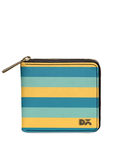 

DailyObjects Women Blue & Green Printed Zip Around Wallet
