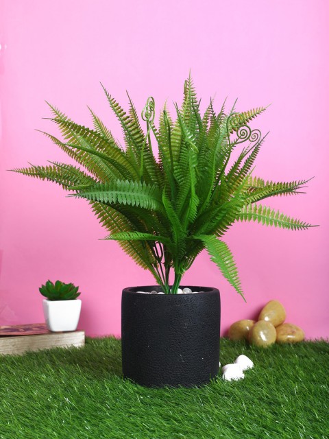 

PolliNation Set Of 2 Green Attractive Artificial Ferns Bunch For Decor without Pot