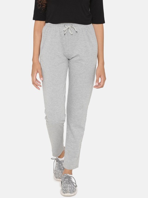 

Yaadleen Women Grey Melange Solid Track Pants