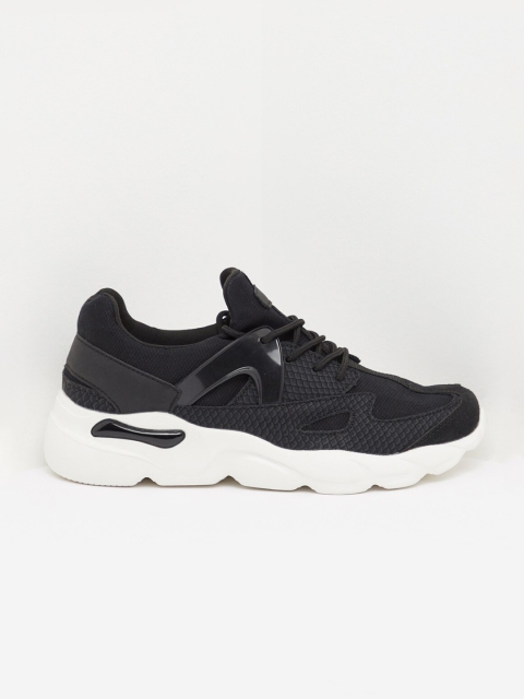 

shoexpress Women Black Synthetic Running Shoes