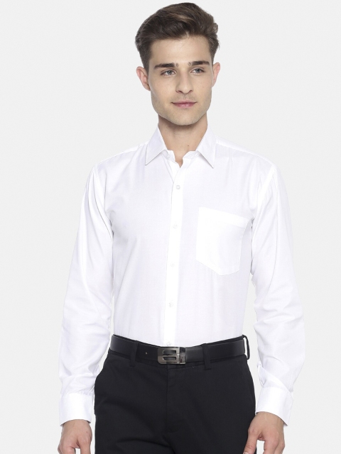 

Instafab Men White Classic Regular Fit Solid Casual Shirt