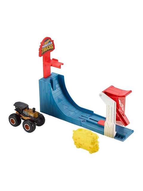 

Hot Wheels Kids Blue & Red Monster Truck Big Air Breakout Play Set
