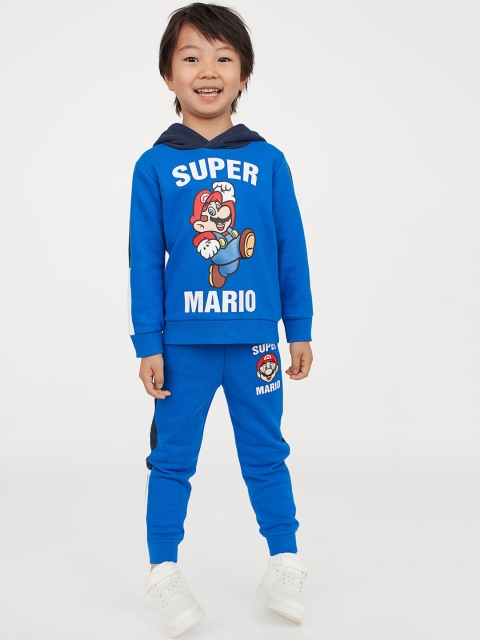 

H&M Boys Blue Printed Sweatpants