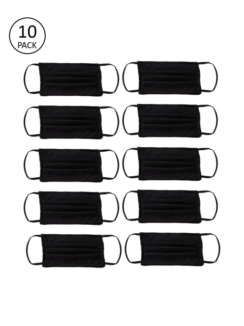 

Bellofox Unisex 10Pcs 3Ply Protective Outdoor Face Masks, Black