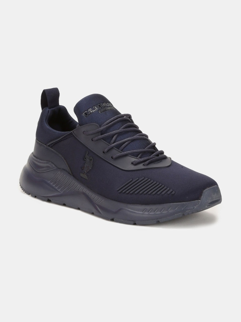 U.S. Polo Assn. Men Navy Blue Synthetic Walking Shoes