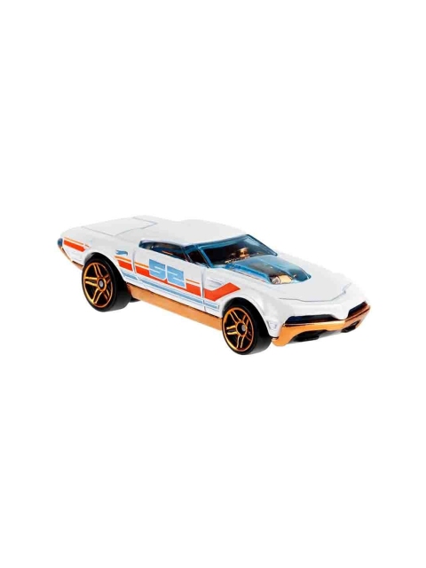 

Hot Wheels Kids White & Orange Pearl & Chrome Muscle Speeder Car