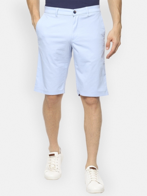 

Van Heusen Sport Men Sky Blue Solid Regular Shorts