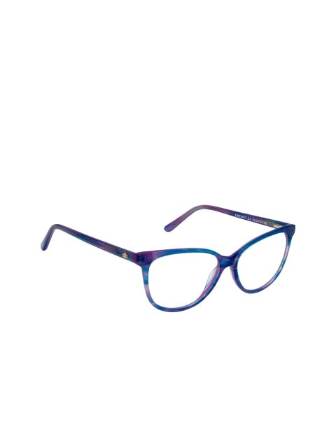 

David Blake Women Blue Printed Full Rim Cateye Frames