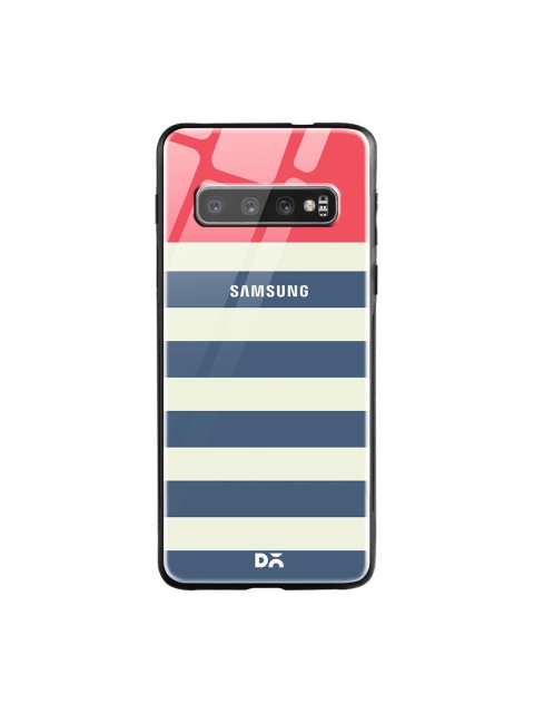 

DailyObjects Blue & Pink Striped Blue Fog Samsung Galaxy S10 Shock Absorbent Glass Case