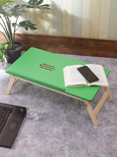 

Aapno Rajasthan Green Portable Folding Laptop Study Table