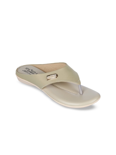 

Liberty Women Beige Solid Thong Flip-Flops