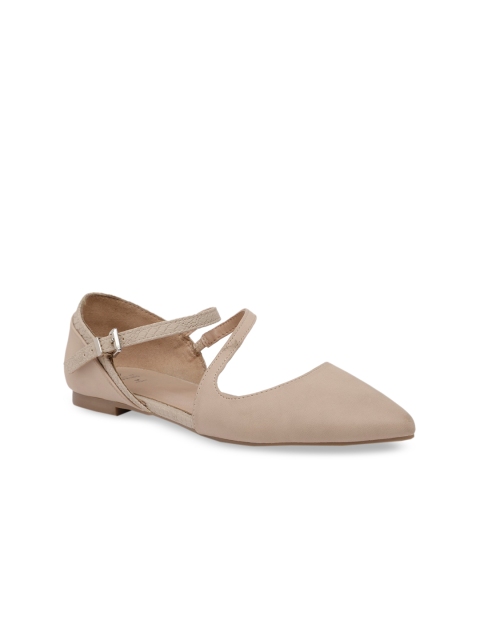 

Call It Spring Women Beige Solid Ballerinas