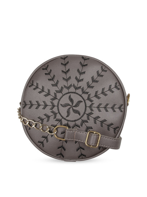 

Vivinkaa Grey Self Design Sling Bag