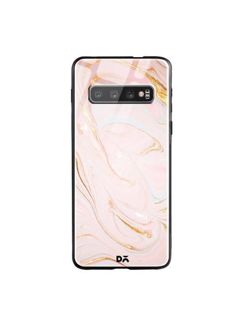 

DailyObjects Pink & Gold-Toned Magistic Marble Samsung Galaxy S10 Plus Shock Absorbent Glass Case