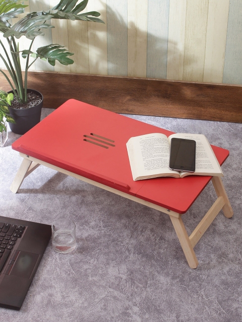 

Aapno Rajasthan Unisex Red Portable Folding Laptop Cum Study Table
