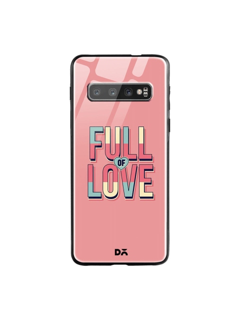 

DailyObjects Pink & Blue Full Of Love Samsung Galaxy S10 Shock Absorbent Glass Case
