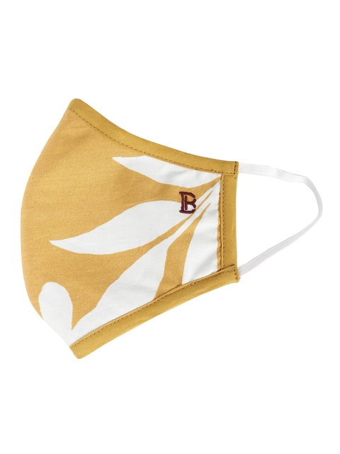 

Bene Kleed Unisex Yellow & White Printed Reusable 5-Ply Protective Outdoor Mask