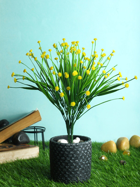 

PolliNation Yellow & Green Pack of 2 Vibrant Artificial Gypso Bush without Pot