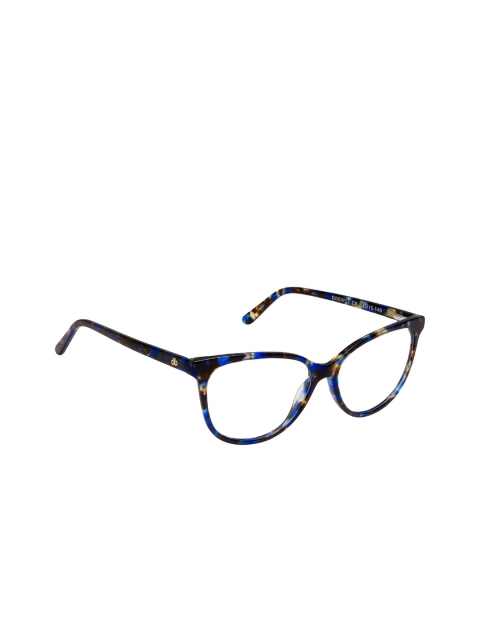 

David Blake Women Multicoloured Tortoise Shell Full Rim Cateye Frames EWDB2335MK7C6, Multi