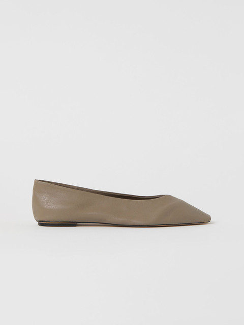 

H&M Women Grey Solid Ballet Pumps