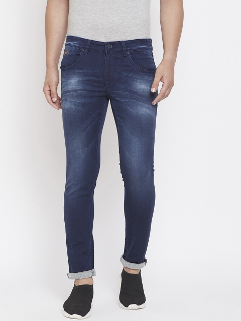 

American Archer Men Blue Skinny Fit Low-Rise Clean Look Stretchable Jeans