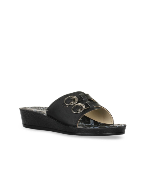 

Liberty Women Black Solid Sliders
